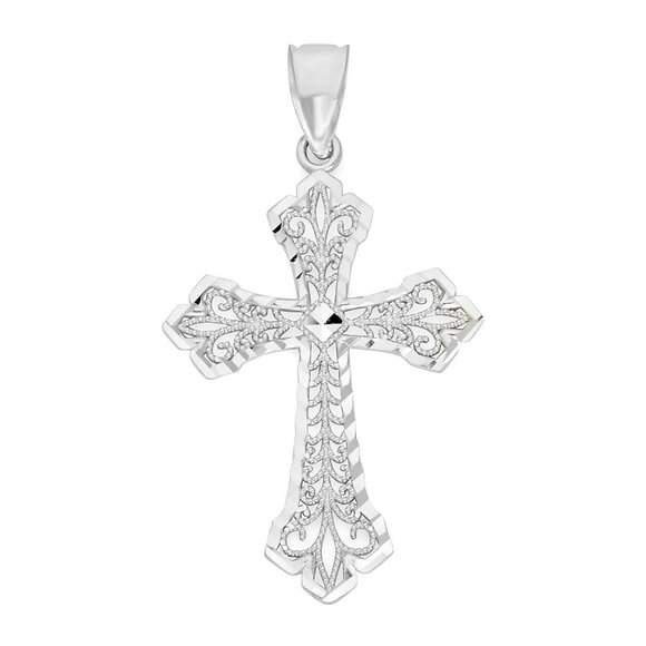 925 Sterling Silver Cross Pendant - Spiritual Gift for Men and Women - Picture 1 of 5